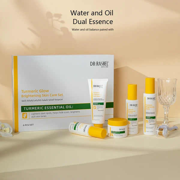 Original Dr Rashel Turmeric Glow Brightening Skin Care 6 piece Set